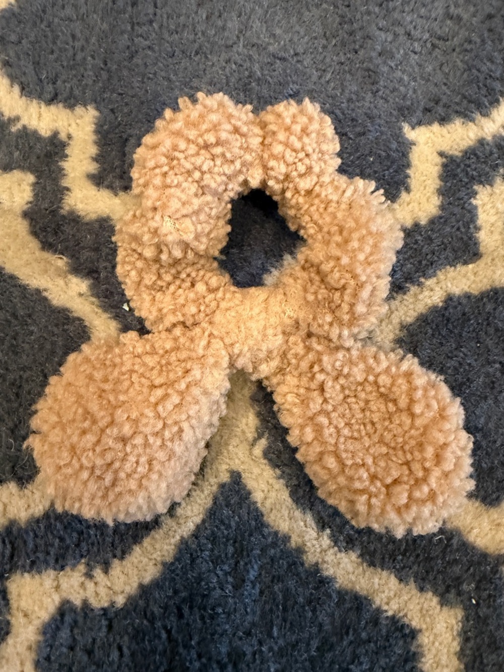 Hazelnut Cozy Sherpa Scrunchie - Picture 2 of 3